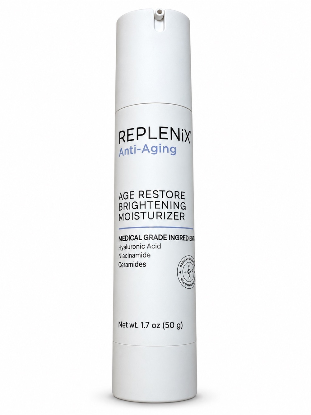 Replenix Anti-Aging Age Restore Brightening Moisturizer, full-size 1.7 oz/50 g.